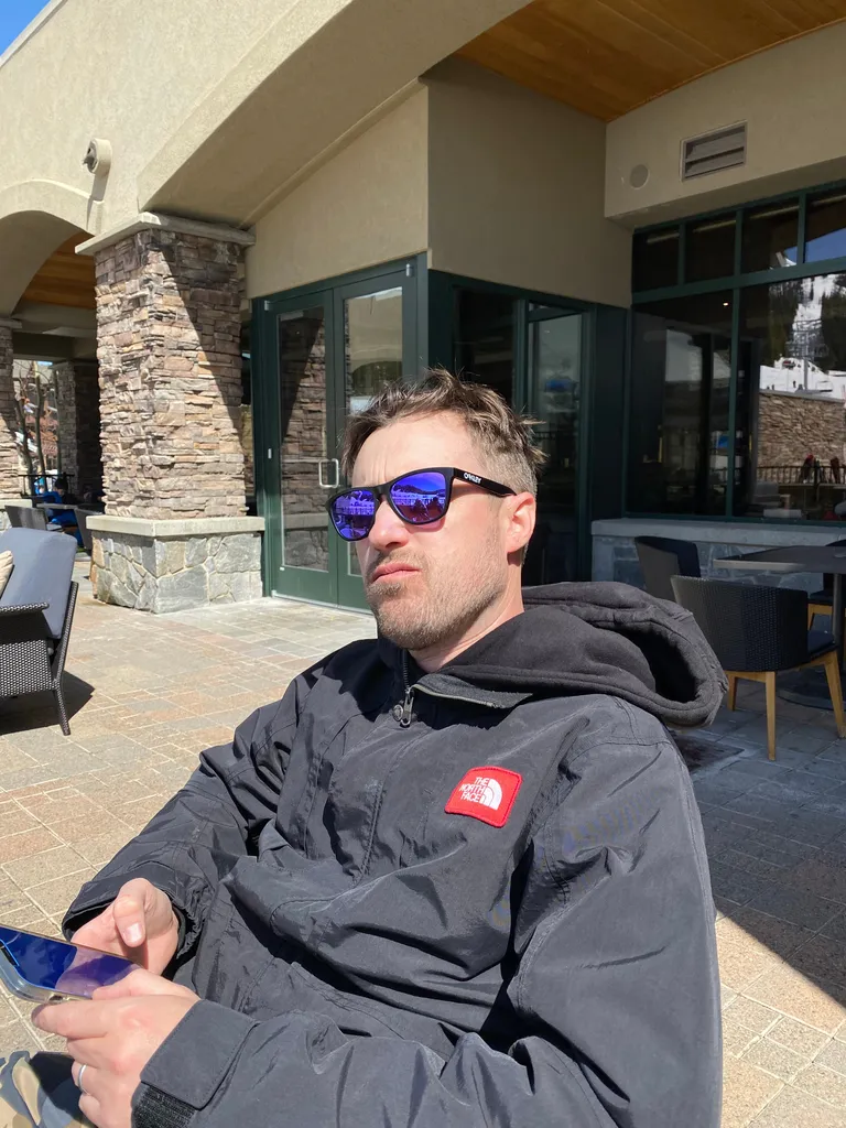 The man himself, mid-legend, Coke in hand